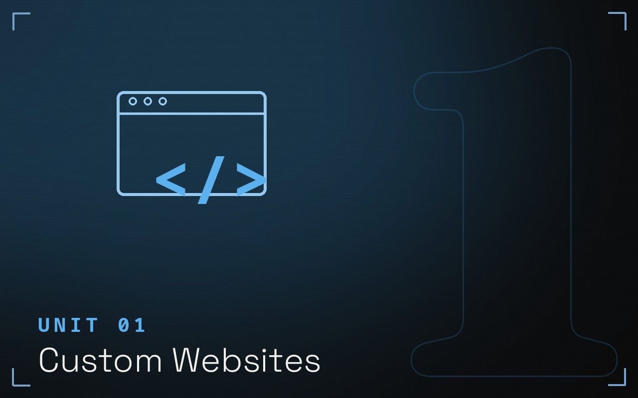 Custom websites unit